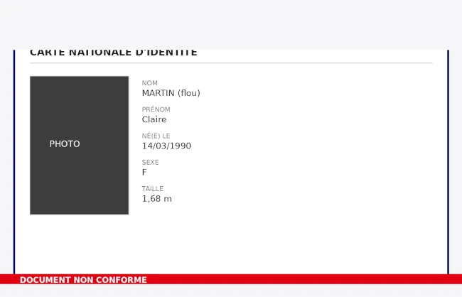 Document coupé
